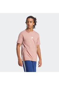 Adidas - Koszulka męska ADIDAS Gym & Pilates. Kolor: różowy. Materiał: bawełna, włókno. Sport: joga i pilates #2