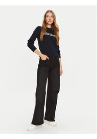 Guess Jeans Sweter W4BR10 Z3HM1 Niebieski Regular Fit. Kolor: niebieski. Materiał: bawełna #3