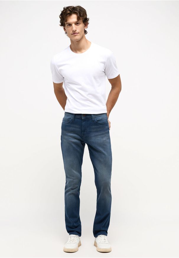 Mustang - MUSTANG Vegas Slim Męskie Spodnie Jeansowe Denim Blue 1013231 5000 783