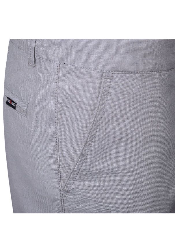 Bawełniane Męskie Krótkie Spodenki (Szorty) - Pako Jeans - Popielate. Kolor: szary. Materiał: bawełna. Długość: krótkie. Sezon: lato. Styl: klasyczny