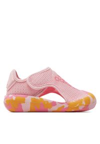 Adidas - Sandały adidas. Kolor: różowy. Styl: sportowy