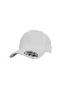 FLEXFIT - Czapka Flexfit 5-panel curved. Kolor: biały. Styl: casual #1