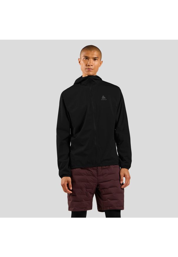 Odlo - Kurtka wodoodporna męska ODLO X-Alp Waterproof Jacket. Kolor: czarny, zielony, brązowy, wielokolorowy. Sport: bieganie