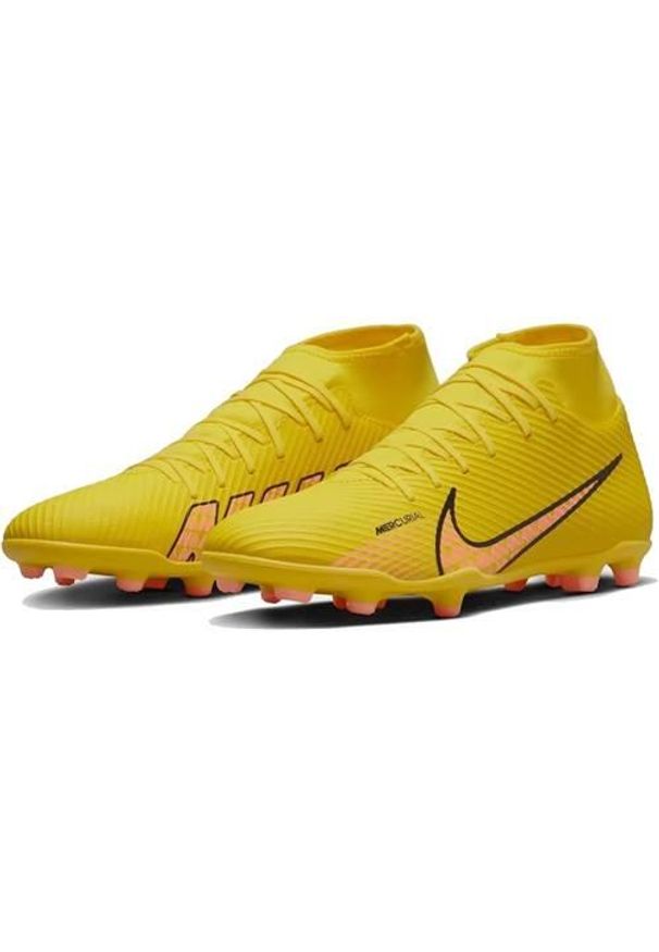 Buty piłkarskie męskie Nike Superfly 9 Club. Zapięcie: sznurówki. Kolor: żółty. Materiał: syntetyk, tkanina, materiał. Szerokość cholewki: normalna. Sport: piłka nożna