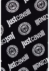Just Cavalli - JUST CAVALLI Czarny damski t-shirt R Logo Tigre, Rozmiar XS. Kolor: czarny #6