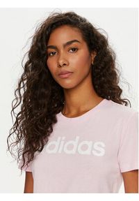 Adidas - adidas T-Shirt Essentials Slim Logo T-Shirt GL0771 Różowy Slim Fit. Kolor: różowy. Materiał: bawełna #5
