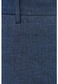 Tommy Hilfiger Tailored - Spodnie. Kolor: niebieski. Materiał: bawełna, materiał, wiskoza, elastan, tkanina, len, poliester. Wzór: gładki #3