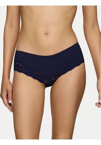 Triumph Bokserki Lovely Micro Hipster 10182555 Granatowy. Kolor: niebieski. Materiał: syntetyk