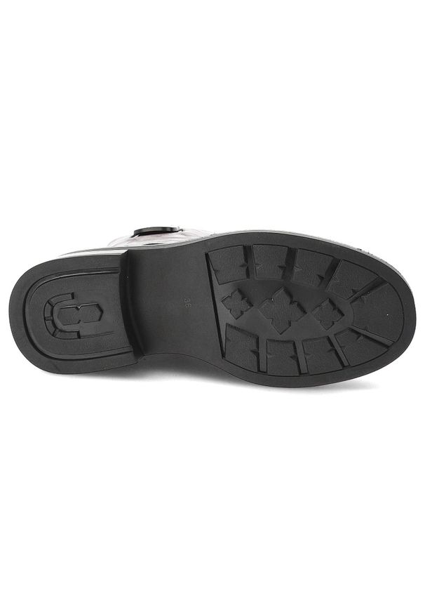 Brązowe Botki Maciejka Stylowe Skórzane Buty Damskie. Okazja: na co dzień. Kolor: brązowy. Materiał: skóra. Szerokość cholewki: normalna. Wzór: aplikacja, napisy. Styl: elegancki