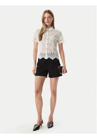 Morgan Koszula 261-DLILA Biały Regular Fit. Kolor: biały. Materiał: syntetyk, bawełna #5