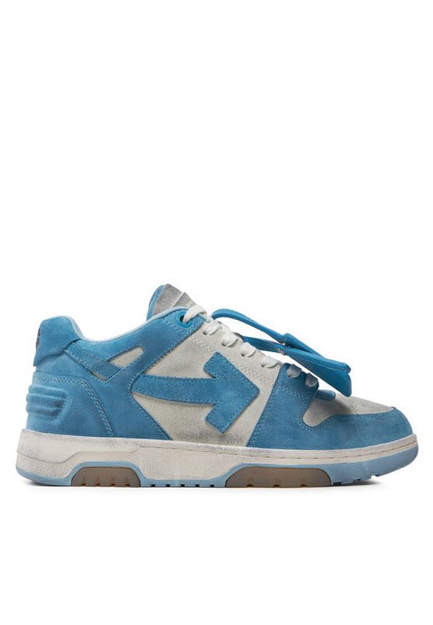 OFF-WHITE - Off-White Sneakersy OMIA189S22LEA0080140 Niebieski. Kolor: niebieski. Materiał: zamsz, skóra