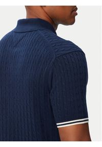 TOMMY HILFIGER - Tommy Hilfiger Polo MW0MW40701 Granatowy Regular Fit. Typ kołnierza: polo. Kolor: niebieski. Materiał: bawełna #4
