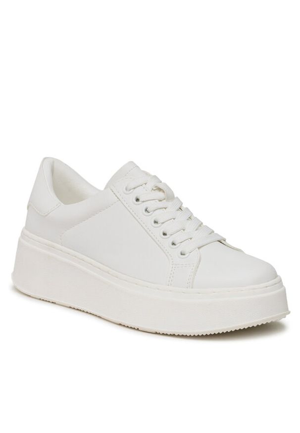 Jenny Fairy Sneakersy WS6050-01 Biały. Kolor: biały. Materiał: skóra