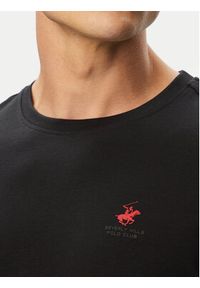 Beverly Hills Polo Club T-Shirt P-SS26M-TS5022 Czarny Regular Fit. Typ kołnierza: polo. Kolor: czarny. Materiał: bawełna #3