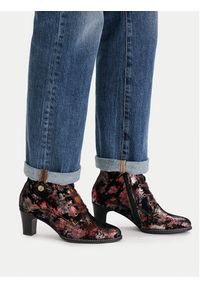 Laura Vita Trzewiki Elcodieo 01 Bordowy. Kolor: czerwony. Materiał: skóra, zamsz #3