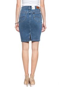Lee - LEE PENCIL SKIRT CLEAN PLAY L38GKJZH 112108176. Materiał: jeans. Wzór: jednolity #4