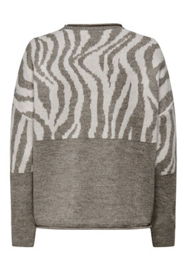 only - ONLY Sweter Jade 15294969 Brązowy Regular Fit. Kolor: brązowy. Materiał: syntetyk