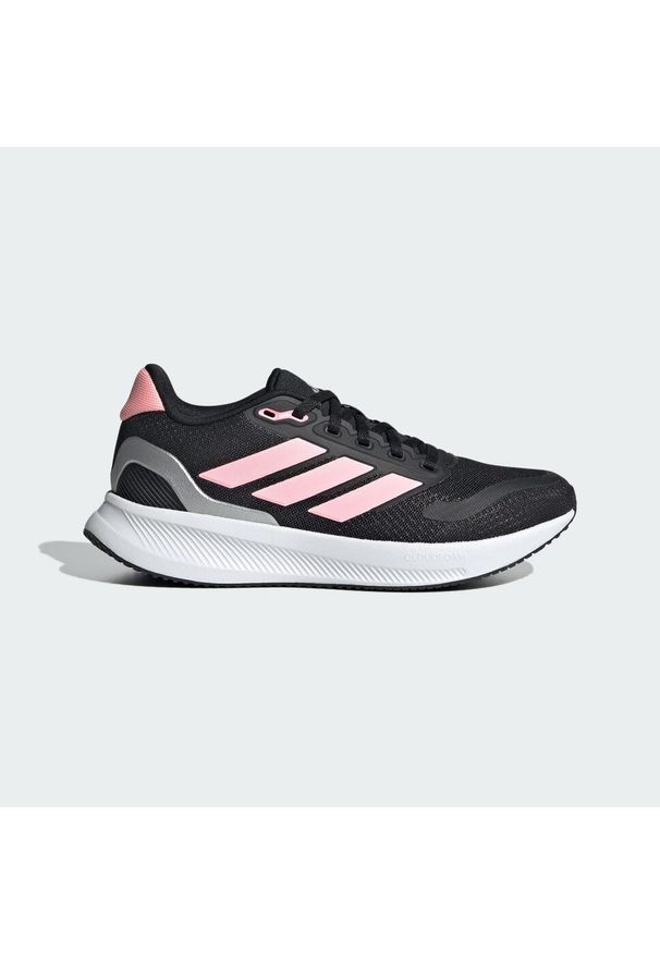 Adidas - Buty Runfalcon 5 Kids. Kolor: czarny, szary, różowy, wielokolorowy. Materiał: materiał. Sport: bieganie