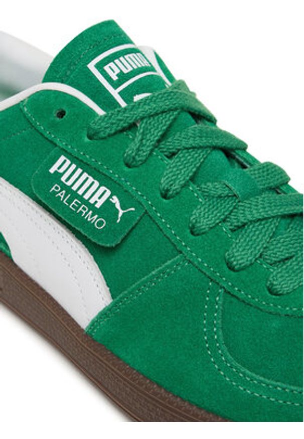 Puma Sneakersy Palermo 396463 63 Zielony. Kolor: zielony. Materiał: skóra, zamsz