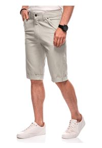 OTHER - Krótkie spodenki męskie chino W504 - - Rozmiar: 29. Okazja: na co dzień. Kolor: beżowy. Materiał: bawełna. Długość: krótkie. Styl: casual, elegancki