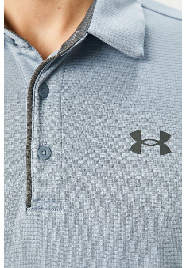 Under Armour - Polo. Okazja: na co dzień. Typ kołnierza: polo. Kolor: niebieski. Materiał: dzianina. Styl: casual