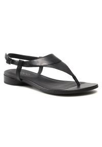 ecco - ECCO Sandały W Flat Sandal II 20842301001 Czarny. Kolor: czarny #1