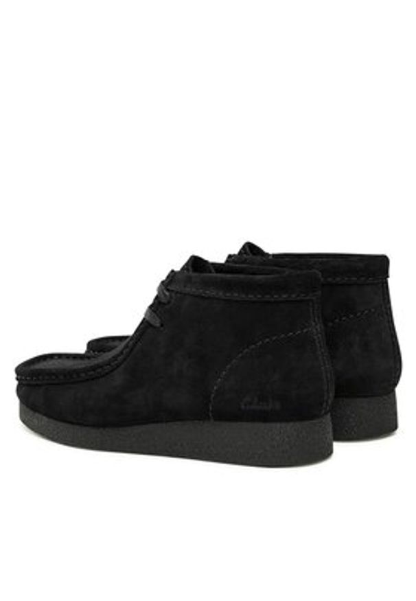Clarks Trzewiki WallabeeEvoBt 261747434 Czarny. Kolor: czarny. Materiał: zamsz, skóra