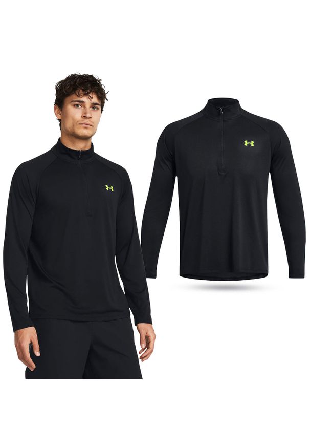 Under Armour - Bluza funkcyjna męska UNDER ARMOUR UA Tech 1328495 szybkoschnąca. Kolor: czarny