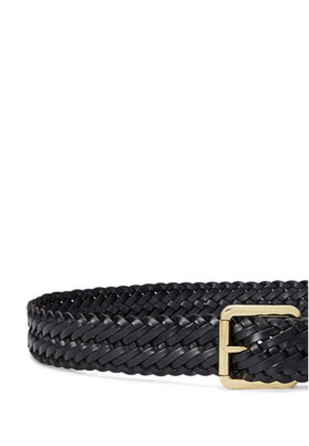 Lauren Ralph Lauren - LAUREN RALPH LAUREN Pasek 412968766001 Czarny. Kolor: czarny. Materiał: skóra