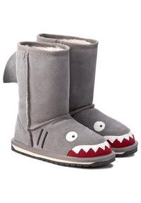EMU Australia Śniegowce Little Creatures Shark K10589 Szary. Kolor: szary. Materiał: skóra