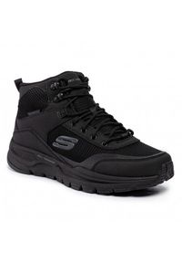 skechers - Buty trekkingowe męskie Skechers Escape Plan 20. Wysokość cholewki: za kostkę. Zapięcie: sznurówki. Kolor: wielokolorowy. Materiał: materiał, syntetyk, tkanina. Szerokość cholewki: normalna