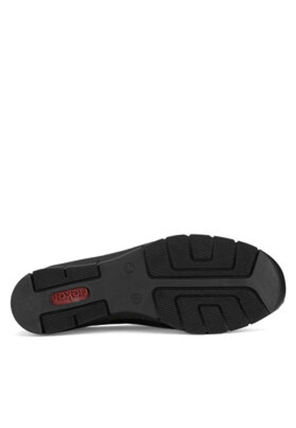 Rieker Półbuty 53783-00 Czarny. Kolor: czarny. Materiał: skóra