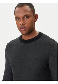 BOSS Sweter Klapok 50548673 Czarny Regular Fit. Kolor: czarny. Materiał: bawełna #4