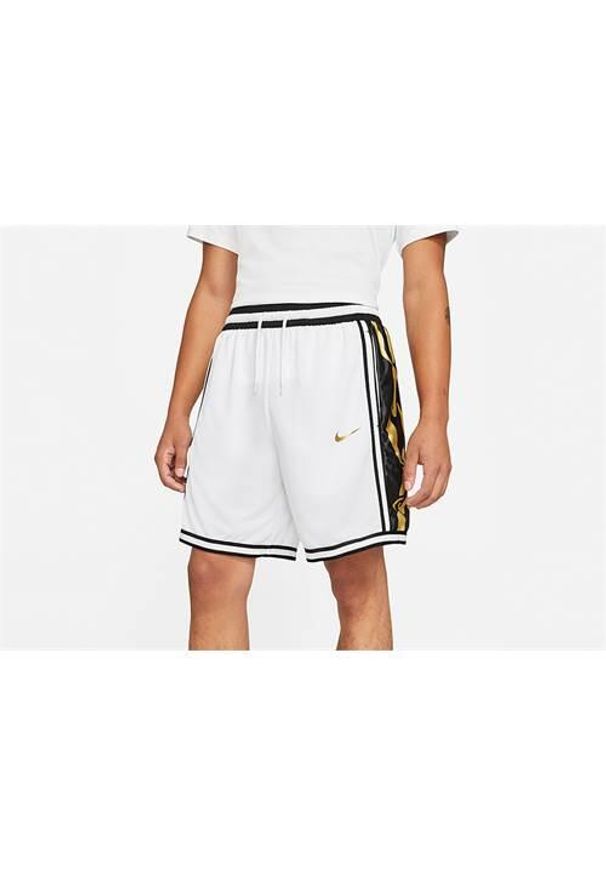 Spodnie treningowe męskie Nike Dri-fit Dna+. Kolor: biały. Materiał: syntetyk, materiał. Technologia: Dri-Fit (Nike). Długość: krótkie. Sport: fitness