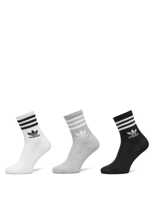 Adidas - adidas Skarpety długie Mid Cut Crew IL5023 Kolorowy. Materiał: bawełna. Wzór: kolorowy