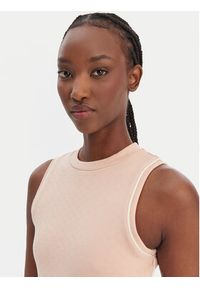 Guess Top V6GP17 K3215 Pomarańczowy Regular Fit. Kolor: pomarańczowy. Materiał: syntetyk #2