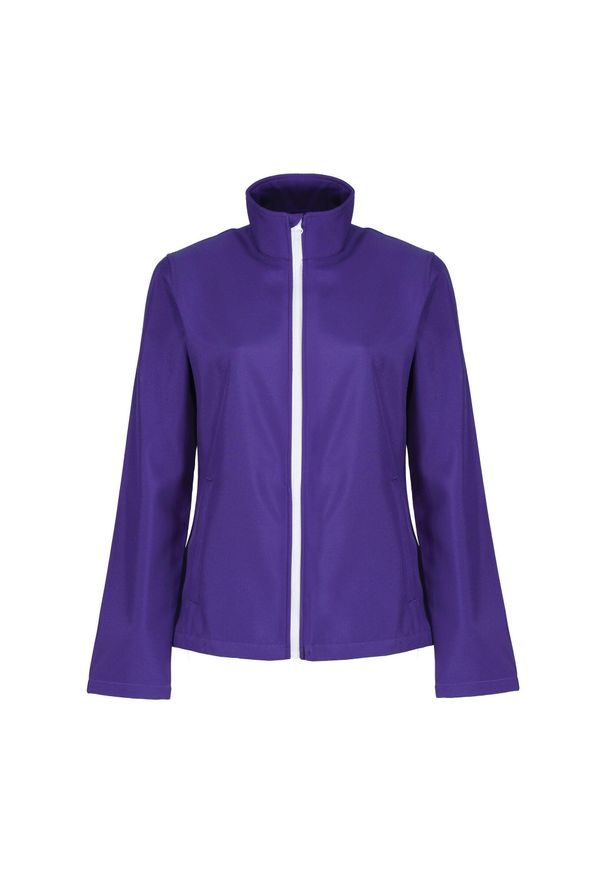 Regatta - Kurtka Softshellowa Damska Do Druku. Kolor: fioletowy, wielokolorowy, biały. Materiał: softshell. Sport: turystyka piesza