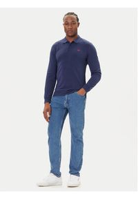 Levi's® Polo Housemark A5797-0001 Granatowy Slim Fit. Typ kołnierza: polo. Kolor: niebieski. Materiał: bawełna #3
