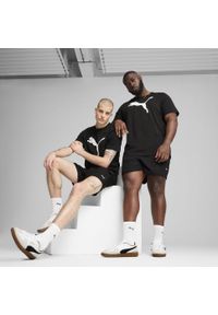 Puma - Męskie tkane szorty Essentials 5" PUMA Black. Kolor: czarny. Wzór: haft. Sport: fitness