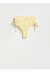 Reserved - Dół od bikini - żółty. Stan: podwyższony. Kolor: żółty. Materiał: materiał
