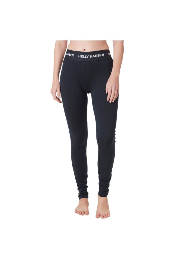 Legginsy damskie Helly Hansen lifa merino midweight. Kolor: niebieski. Sezon: lato. Sport: turystyka piesza