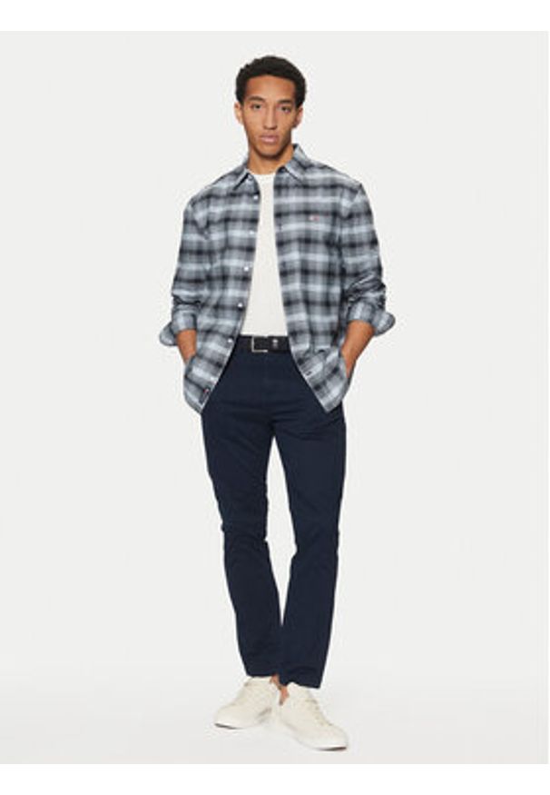 Tommy Jeans Koszula Check Oxford DM0DM21096 Niebieski Regular Fit. Kolor: niebieski. Materiał: bawełna