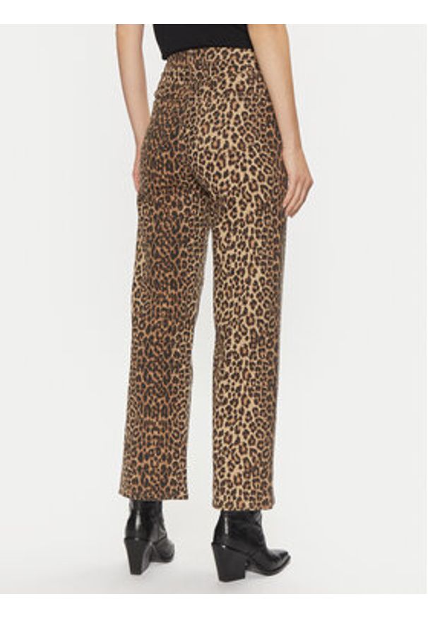 Vero Moda Jeansy Tessa 10330128 Brązowy Wide Leg. Kolor: brązowy