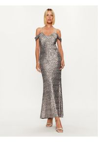 Rinascimento Sukienka wieczorowa CFC0115186003 Srebrny Regular Fit. Kolor: srebrny. Materiał: syntetyk. Styl: wizytowy #1