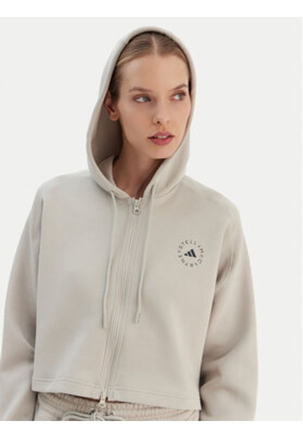 Adidas by Stella McCartney - adidas by Stella McCartney Bluza JX6781 Szary Loose Fit. Kolor: szary. Materiał: bawełna