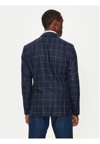 BOSS - Boss Marynarka H-Hutson 50527998 Granatowy Slim Fit. Kolor: niebieski. Materiał: bawełna #2