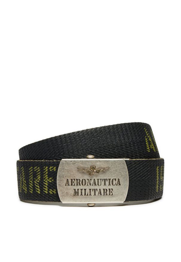 Aeronautica Militare Pasek Męski 242CI292CT3108 Khaki. Kolor: brązowy. Materiał: materiał