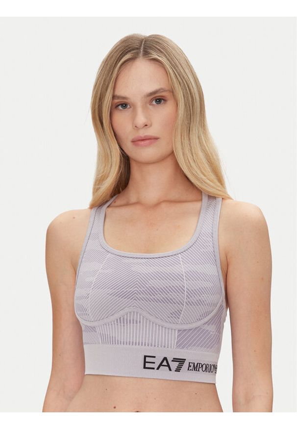 EA7 Emporio Armani Biustonosz sportowy 7W000517 AF13714 UA092 Fioletowy. Kolor: fioletowy. Materiał: syntetyk