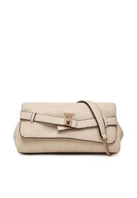 Guess Torebka Ella Logo HWPD97 46210 Beżowy jasny. Kolor: beżowy. Materiał: skórzane #4