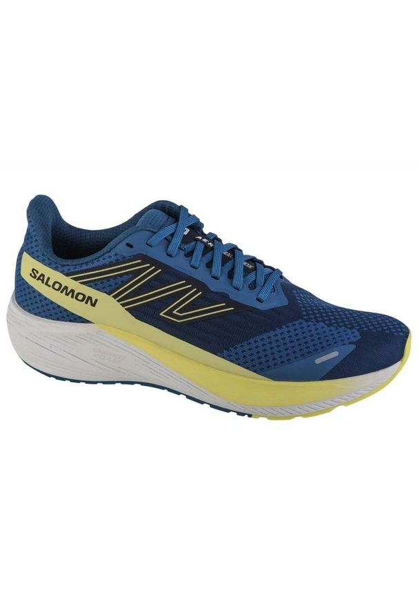 salomon - Buty do biegania Salomon Aero Blaze M 472091 niebieskie. Zapięcie: sznurówki. Kolor: niebieski. Materiał: materiał, guma. Szerokość cholewki: normalna